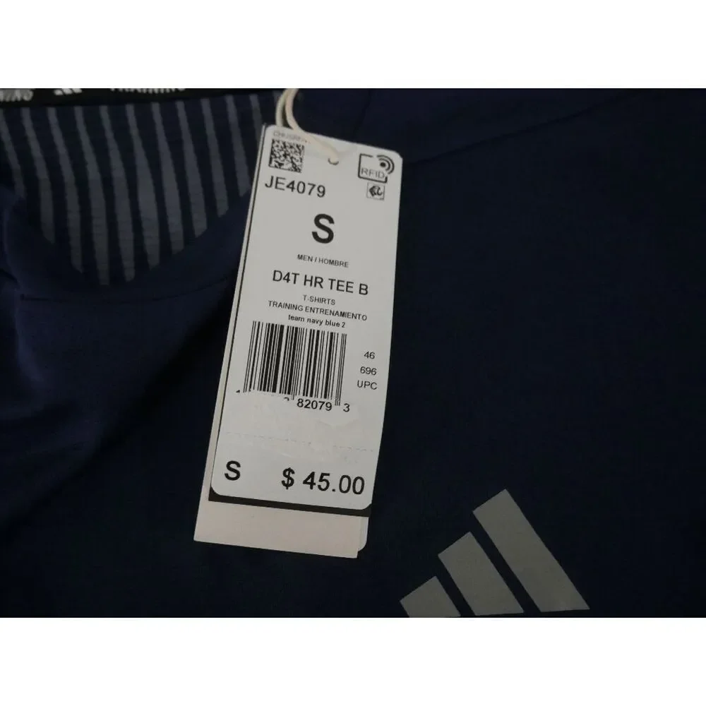 adidas Men's Train Essentials FR Short Sleeve T-shirt Blue Size S